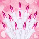String Lights Hopolon Pink 13 m 50 unidades Fairy Christmas x2