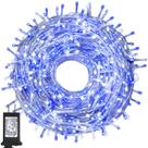 String Lights kemooie 164 pés 500 LED azul branco impermeável