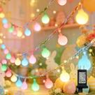 String Lights LAMPHOME Multicolor Globe 66 pés 200 LED 16 modos String Lights LAMPHOME Multicolor Globe 66 pés 200 LED 16 modos