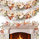 String Lights Meknow Fall Garland 9 pés e 50 lâmpadas quentes 120 V
