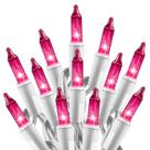 String Lights Minetom Christmas Pink 100 7,6 m incandescente