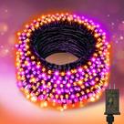 String Lights Nisocy 20m ao ar livre roxo laranja impermeável