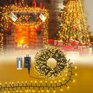 String Lights Ollny 400 LED 6 m, branco quente, impermeável