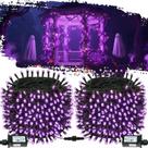 String Lights OZS 400LED Purple 50m com 13 modos, pacote com 2