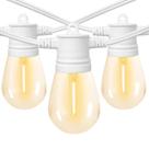 String Lights SUNTHIN 29m 32 LED à prova de estilhaçamento, branco ao ar livre String Lights SUNTHIN 29m 32 LED à prova de estilhaçamento, branco ao ar livre