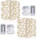 String Lights TingMiao Cool White Fairy 10 m, 100 LED, pacote com 2 String Lights TingMiao Cool White Fairy 10 m, 100 LED, pacote com 2