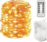 String Lights Twinkle Star 300LED, fio de cobre de 30 m, branco quente