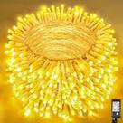 String Lights Vivideal 165 pés 500 LED branco quente à prova d'água