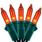 String Lights YULETIME 2x33 pés 200 laranja incandescente 120V
