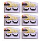 Strip Lashes ANDREA Black 33 1 par (pacote com 6) reutilizável