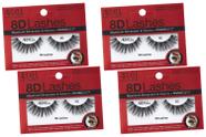 Strip Lashes Ardell 8D Lashes 953, pacote com 4 unidades, volume máximo