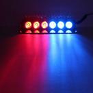 Strobo Giroflex Interno 6 Leds Vermelho Azul Para Fixa Vidro