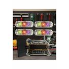 Strobo Rítmico RGB 4 Faróis Som Automotivo Efeito Luz
