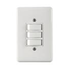Stylusinterruptor 3 tecla simples 6a 250v c placa 4x2 - ilumi