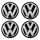 Sub Calota 51mm Vw Gol G5 com Etiqueta Preta Abs (4 Pc)