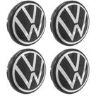 Sub Calota 55mm Vw Nivus T-cross Preto Abs (4 Pc)