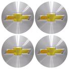 Sub Calota 58mm Gm Chevrolet Etiqueta Cromada 4 Peças