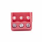 Subconjunto Borne Blc 3 Terminais Cont (csf03001) Vermelho Hdl