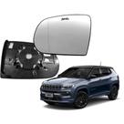 Subconjunto Lente Espelho + Base Retrovisor Jeep Compass 2017 2018 2019 2020 2021 2022 Sem Sensor C
