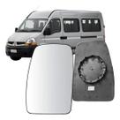 Subconjunto Lente Espelho Base Retrovisor Master 2003 até 2016 Superior Sem Aquecimento