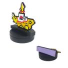 Submarino Amarelo Beatles em Pixel Art Yellow Submarine feito com Miçanga Daupause