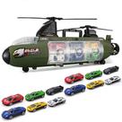 Submarino Toy Shark com carros de liga leve e animais marinhos para crianças