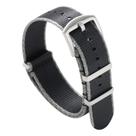 Substituição da pulseira de nylon Watchdives 20 mm cinza preta