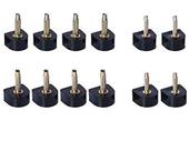 Substituição da touca de calcanhar WOIWO 10 pares de 10 mm em forma de U preta Substituição da touca de calcanhar WOIWO 10 pares de 10 mm em forma de U preta