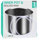 Substituição de panela interna para Instant Pot 3Qt Zonefly Stainless Steel