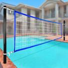 Substituição de rede de voleibol de piscina Apipi Durable PE Blue 4,6-6,6 m