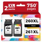 Substituição do cartucho de tinta Ubinki 260XL 261XL para Canon