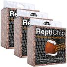 Substrato de coco ReptiChip 68L para répteis (pacote com 3)