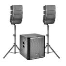 Subwoofer 15 Polegadas Com 2 Torres De 4 Falantes Em Cada Com 1000W RMS, MP3, Bluetooth, USB, Road 415 Sonoros