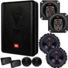 Subwoofer Jbl Amplificado Sw8ams c/ Kit 2 Vias e Falante 4 pol