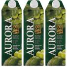 Suco de uva branco integral aurora tp 1500ml kit com 3