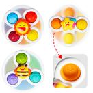 Suction Cup Spinner Toys ALASOU para crianças de 1 a 2 anos com 3 unidades