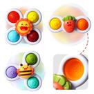 Suction Cup Spinner Toys ALASOU para crianças de 1 a 3 anos, 3 unidades