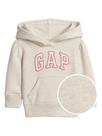 Sudadera con capucha GAP para bebés niñas con logo, gris jaspeado, talla 4T Sudadera con capucha GAP para bebés niñas con logo, gris jaspeado, talla 4T