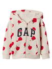 Sudadera con Capucha GAP para Bebés Niñas Logo con Cierre Completo Marfil 3 Años