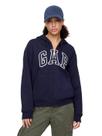Sudadera con Capucha para Mujer GAP, con Cierre Completo, Azul Marino, Talla M