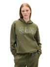 Sudadera con capucha y logo GAP verde ejército para mujer talla XL