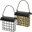 Suet Bird Feeder FORUP Hanging Single Seet Cake, pacote com 2