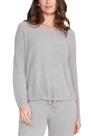 Suéter Barefoot Dreams CozyChic Ultra Lite Cinza Pomba P