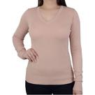 Suéter Básico Feminino Gola V Facinelli - 651075 Suéter Básico Feminino Gola V Facinelli - 651075