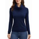 Suéter Blusa De Frio Feminino Modal Gola Alta Facinelli
