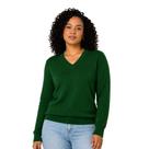 Suéter Blusa Feminino Em Tricot Frio Casaco Grosso Cor:BrancoTamanho:GG