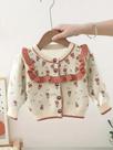 Suéter Cardigã Floral Estilo Coreano Para Meninas, Jaqueta De Outono, Tricô Estiloso Para Bebês Suéter Cardigã Floral Estilo Coreano Para Meninas, Jaqueta De Outono, Tricô Estiloso Para Bebês