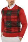 Suéter COOFANDY Slim Fit, leve, com gola redonda