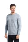 Suéter De Algodão Listrado Premium Azul Tricot
