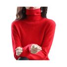 Suéter De Cashmere Com Gola Alta Em Pelúcia De Mink Para Mulheres Outono Inverno Dbr-018